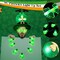 3 Pcs St. Patrick's Day Hats Irish LED Leprechaun Pants Hats Flashing Shamrock Necklaces and Light up Glasses St. Patrick's Day Costume Accessories for Party Supplies